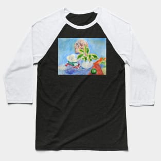 Memento Vivere -  Still Life with Skull Baseball T-Shirt